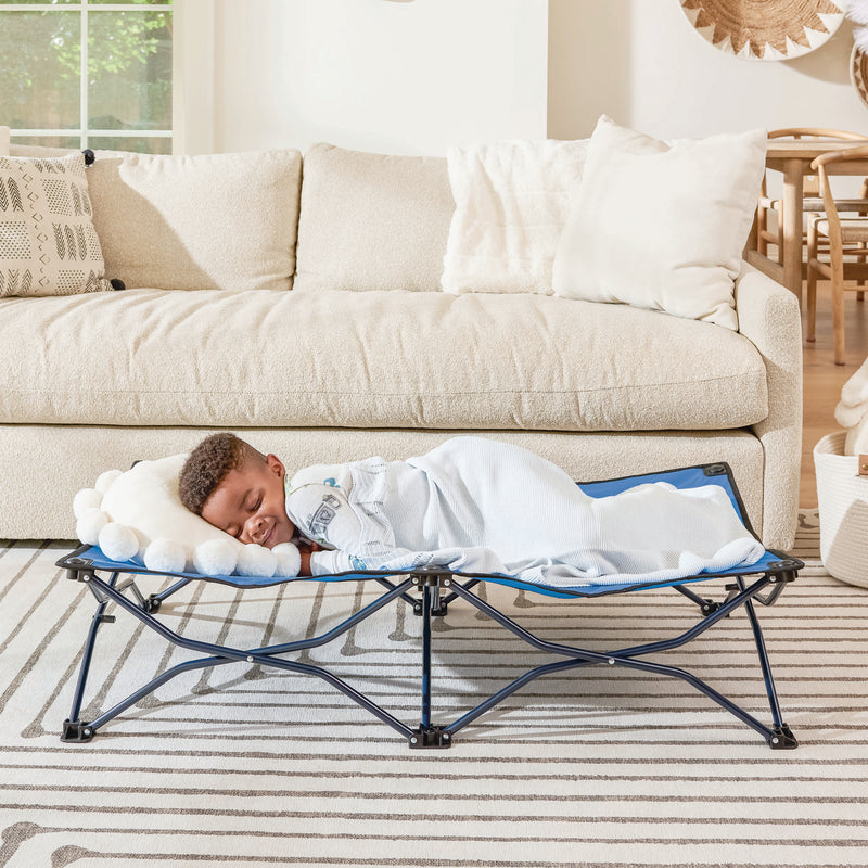 Blue My Cot® Portable Toddler Bed