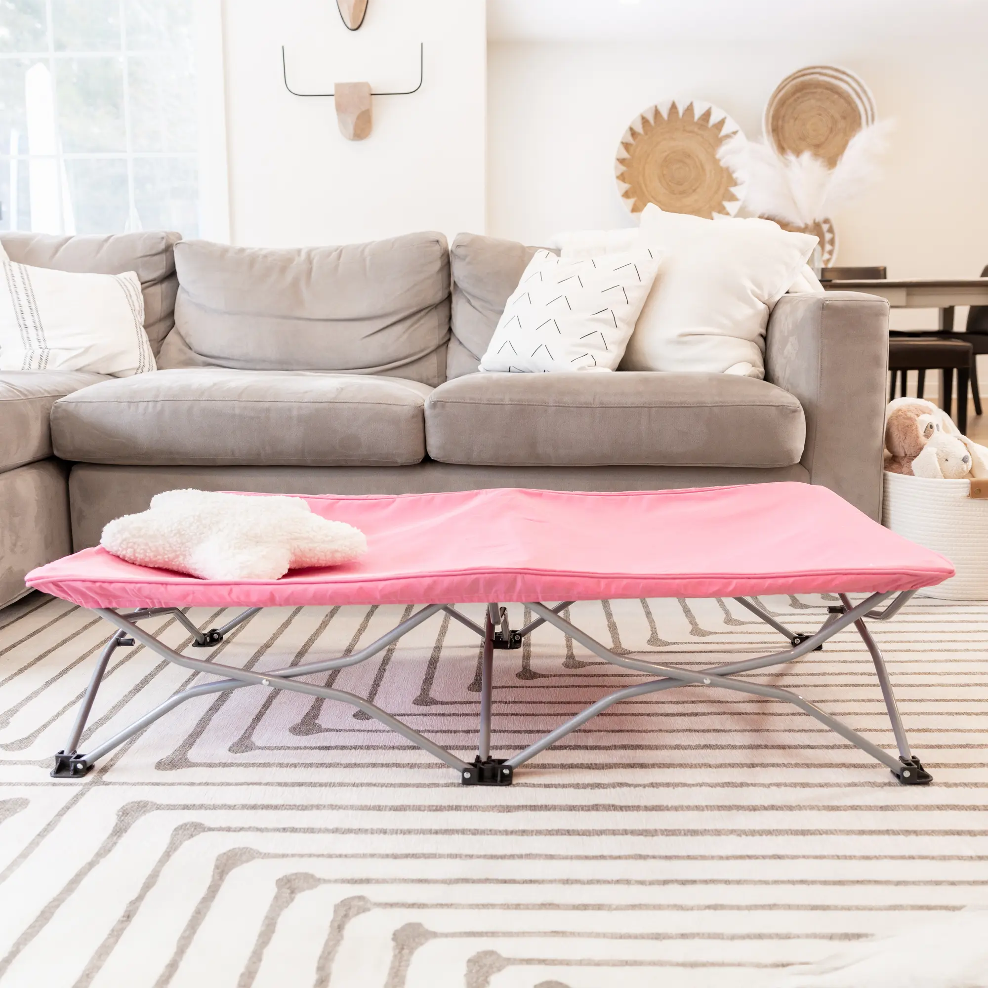 Regalo my cot pink portable best sale folding travel bed with travel bag