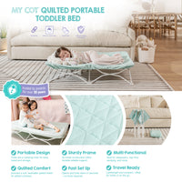 My Cot® Quilted Portable Toddler Bed Features