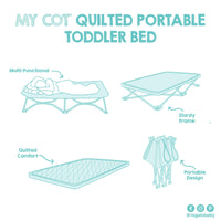 My Cot® Quilted Portable Toddler Bed Features