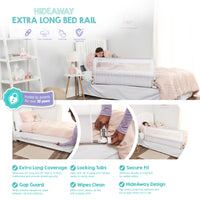 hideaway bed rail features