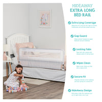 hideaway bed rail features