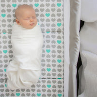 Above shot of baby sleeping in My Crib 
