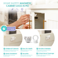 magnetic cabinet lock features