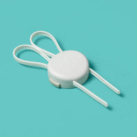 Flex lock on teal background