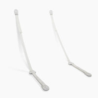 Furniture and TV straps on white background
