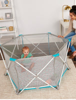 Baby in 6-panel My Play Portable Play Yard® with Pad 
